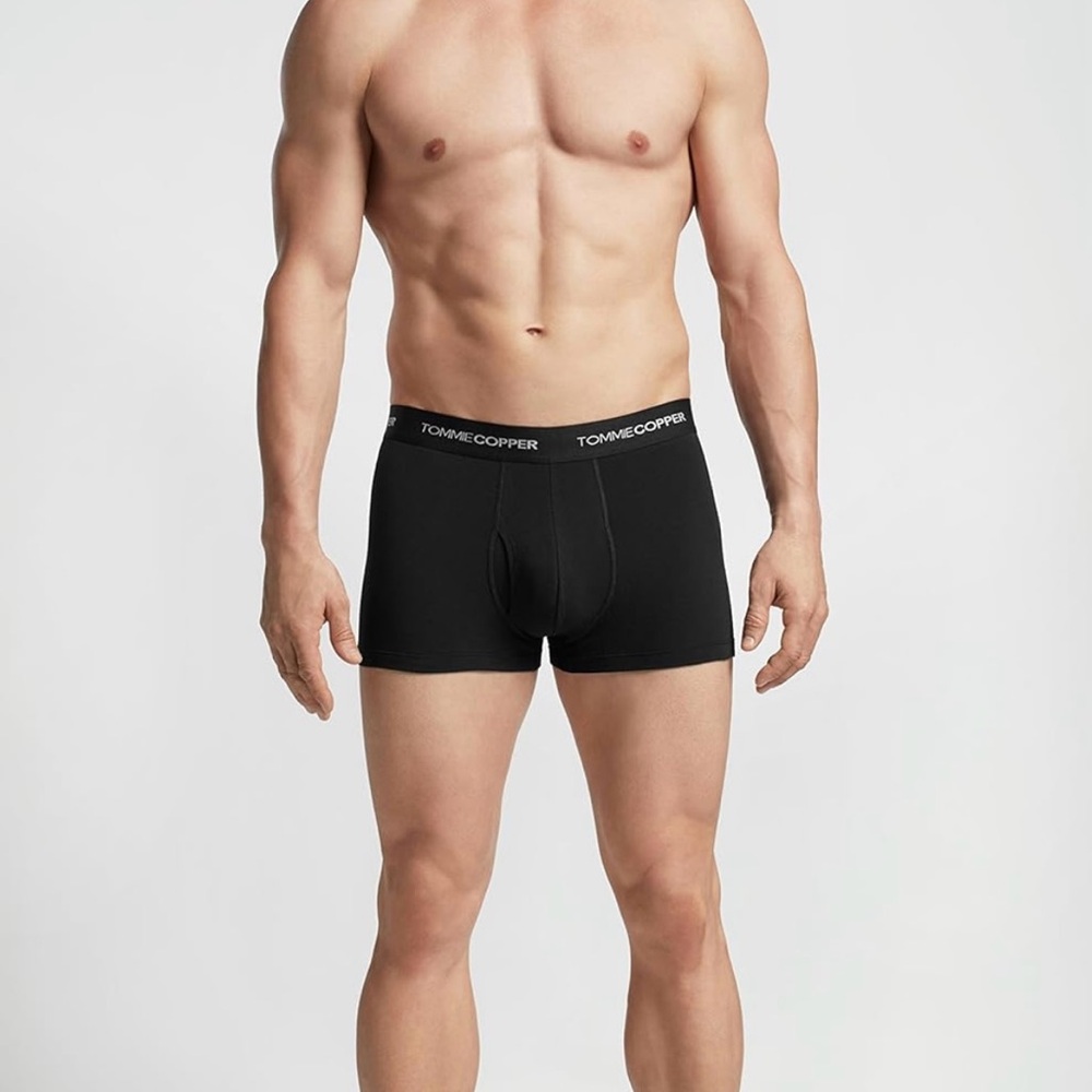 3 Pack Tommy Copper Cotton Underwear Men’s Square Cut Trunk 2XL Navy & Graphite - Picture 1 of 4